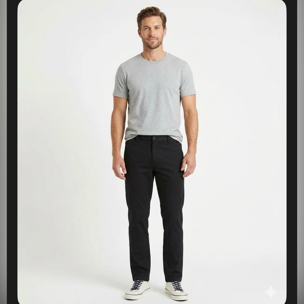 New Vuori Men’s All Ways Chino Black Size 32” V447 | Inseam 31”